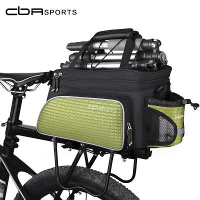 CBR OEM A7 Polyester 3D Shell Water Resistant Multifunctional Cycling Rack Rear Trunk Tote Bag Bike Pannier Double Pouch bag