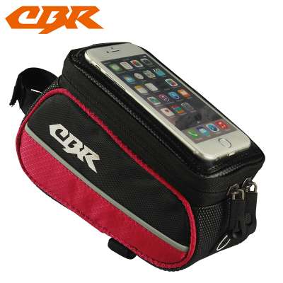 CBR road bike mountain bicycle cycling front frame tube 4.8"smart phone bag