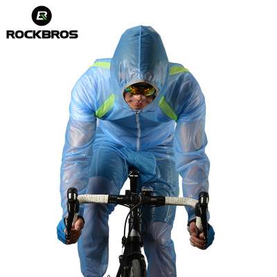 ROCKBROS Cycling Windcoat Mountain Bicycle Bike Riding Raincoat Pants Breathable Compressed Windshield Waterproof Wind Coat Suit