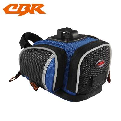 OEM factory road bike mountain bike cycling polyester saddle bag Back seat seatpost Zip bag