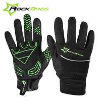 ROCKBROS Winter 2017 China Factory Anti-skidding Full Finger Gloves Cycling Racing Bike Bicycle Motorcycle Gloves