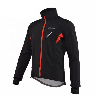 OEM RK1006 Fleece Thermal Windproof Winter Autumn Jacket Sportswear Breathable Cycling Cycle  Bike Bicycle Clothing Jersey