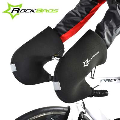 OEM D17 Road Bicycle Gloves Winter Cycling Racing Gloves Windproof Bike Handlebar Mittens Hand Warm Warmers Covers