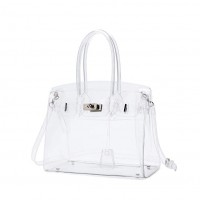 Fashion Clear PVC Handbags Womens See Through Bag PVC Clear Bag Transparent Crossbody Shoulder Bag